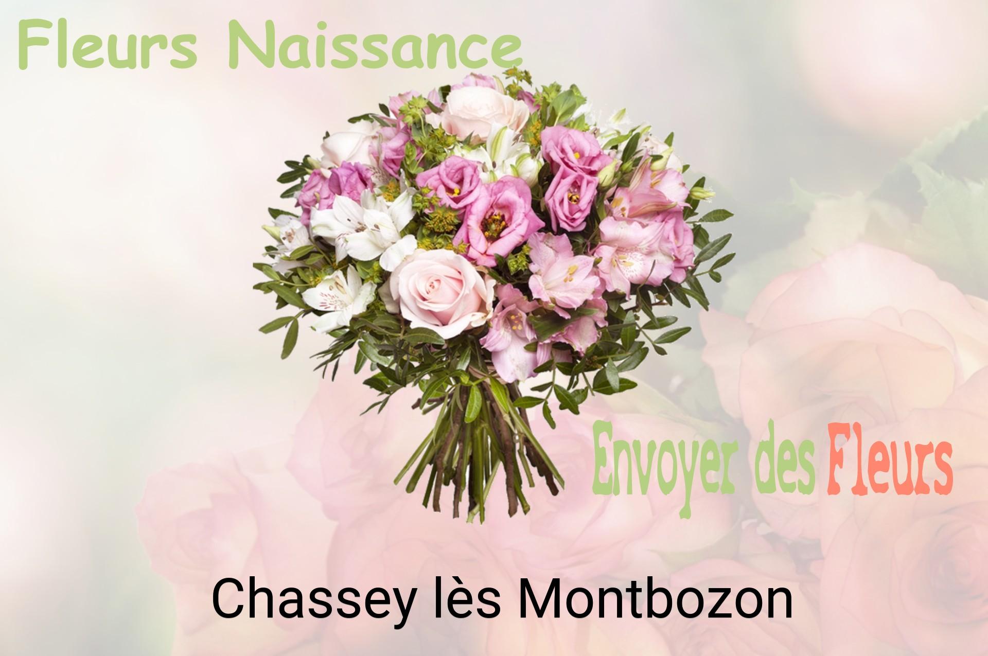 Bouquet de fleurs de naissance livré à Chassey-lès-Montbozon